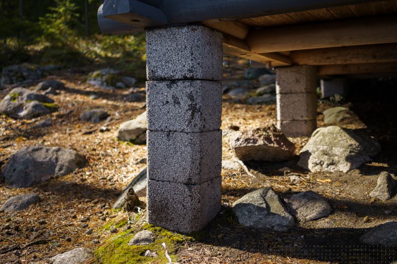 Cabin Foundation Pouring