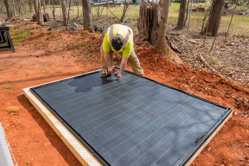 Concrete Platform Installation