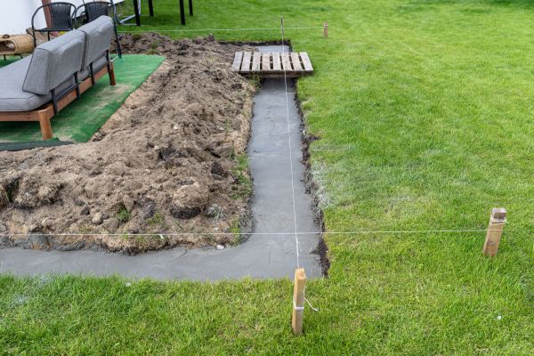 Cement Footer Installation in Edmonds